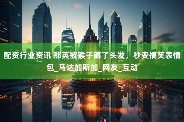 配资行业资讯 那英被猴子薅了头发，秒变搞笑表情包_马达加斯加_网友_互动
